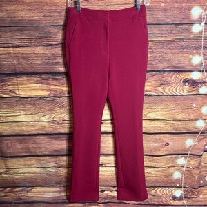 White House Black Market Burgundy Trousers